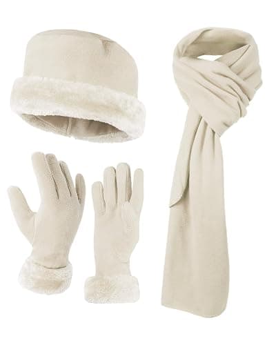 boxed-gifts Women's Warm Fleece Winter - Women's Hat and Glove Set + Hats Gloves Scarves for Women - Image 1