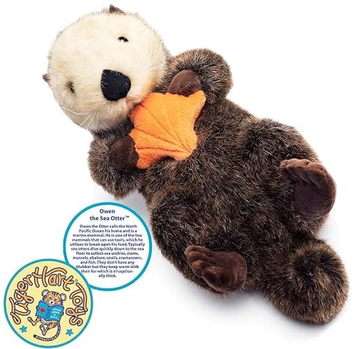 TigerHart Owen The Sea Otter - 13 Inch Stuffed Animal Plush thumbnail 3