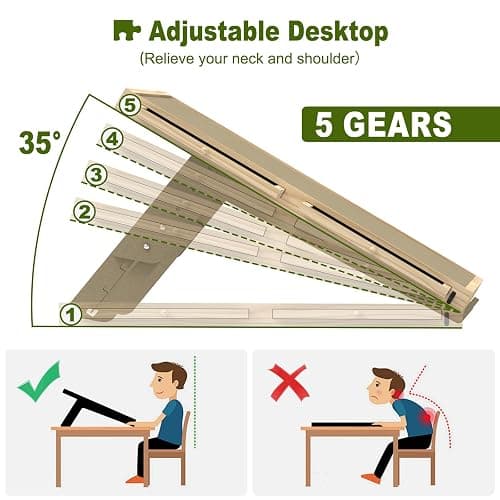 Jigsaw Puzzle Board 1500 Pieces, 2-in-1 Tilting and Rotating Puzzle Board with Drawers and Cover, Wooden Portable Puzzle Board for Adults, Board Game Table for All Ages thumbnail 4