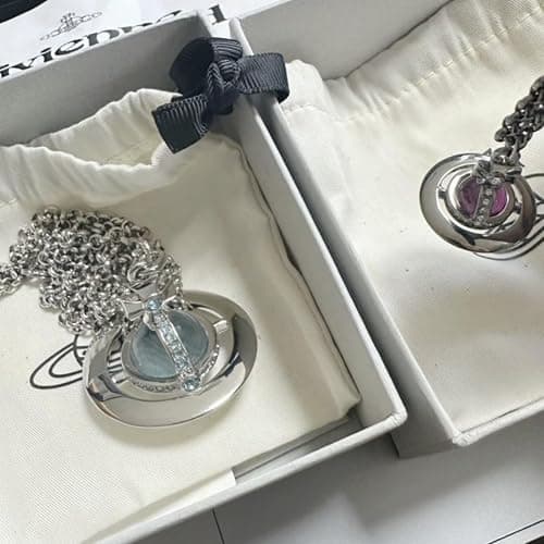 HXLIANG Three-Dimensional Star Necklace - 71-80cm Glacier Blue Titanium Senior Electroplating thumbnail 3