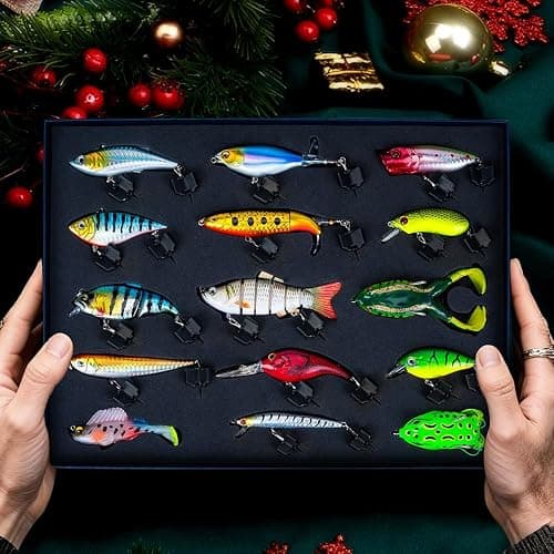 Fishing Lures Kit for Bass, 15PCS Swimbaits Crankbaits Fishing Tackle Set | Bass Fishing Lure Kit, Multi Jointed Swimbaits and Soft Baits for Trout Pike Freshwater Fishing thumbnail 3