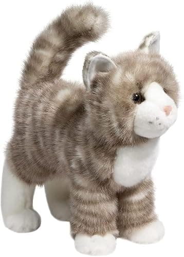 Douglas Zipper Gray Tabby Cat Plush Stuffed Animal - Image 1