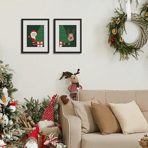 upsimples 11x14 Picture Frame, Display Pictures 8x10 with Mat or 11x14 Without Mat, Wall Hanging Photo Frame, Black, 1 Pack thumbnail 7