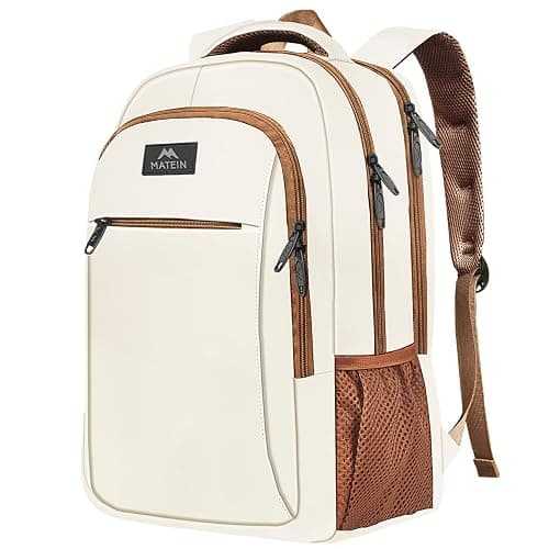 MATEIN 15.6inch Travel Laptop Backpack, Cute Anti Theft Slim Sturdy Laptops Backpack for Teacher, Water Resistant College Computer Bag Gift for Men & Women Nurse - Image 1