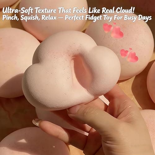 Slow Rising Squishy Toys Bread, Large Soft Food Shaped Stress Ball, Realistic Slow Rise Squeeze Toy, Super Soft Foam Fidget for Stress Relief & Desk Decor (Strawberry) thumbnail 7