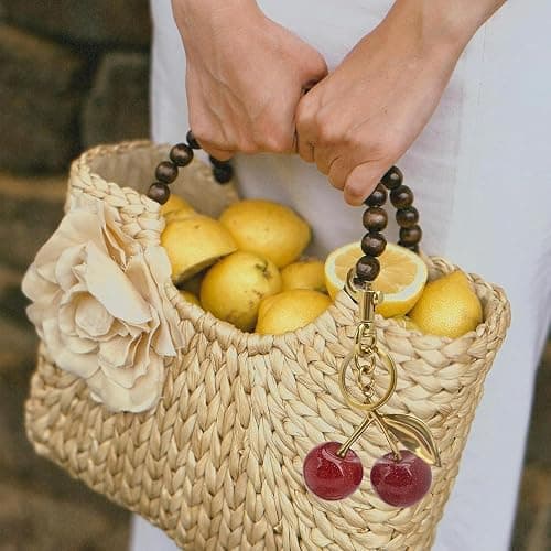Unistybag Purse Extender Chain Vintage Bag Extender Chains Cherry Bag Charms Handbag Strap Replacement Chain for Women Handbag thumbnail 4