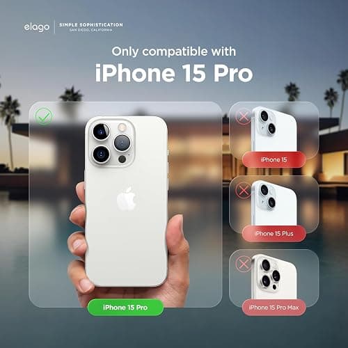 elago Liquid Silicone Case Compatible with iPhone 15 Pro Case, Premium Silicone, Full Body Protective Cover [4 Layer Shockproof Structure], Anti-Scratch Soft Microfiber Lining (Brown) thumbnail 2