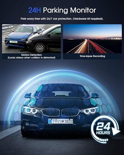 Dash Cam WiFi 2K, Car Camera with APP, External GPS, 1.5'' IPS Screen, Front Dash Camera for Cars, Mini Dashcams, WDR Night Vision, 24H Parking Monitor, Loop Recording, G-Sensor thumbnail 6