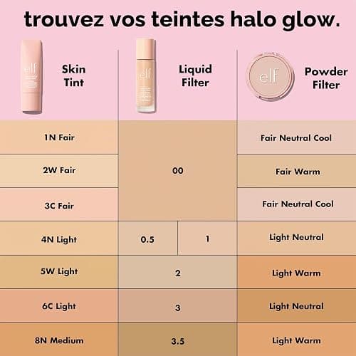 e.l.f. Halo Glow - Filtre liquide halo éclatant booster d’éclat pour une peau radieuse, infusé avec de l'acide hyaluronique - 3 Light - Medium thumbnail 2