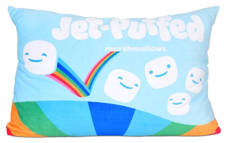 iscream Kraft Jet-Puffed Marshmallow 17.5" x 11" Pillow Set with Mini Marshmallow Pillows thumbnail 4