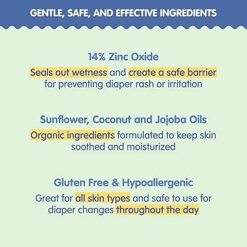 TUBBY TODD Sweet Cheeks Diaper Paste - Diaper Rash Cream with 14% Zinc Oxide - Hypoallergenic - For Soothing and Protecting Sensitive Skin - 2 Pack, 4oz & 7.9oz - 2 Pack w/o Spatula thumbnail 4