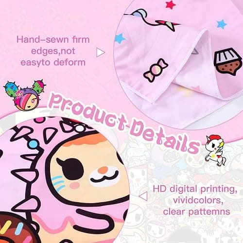 Official Tokidoki Unicorno Tapestry Wall Hanging, 3x5ft Party Photography Backdrop Decorations for Living Room Bedroom Home, Cartoon Birthday Party Supplies Banner Tablecloth(Delicious_Unicorni) thumbnail 7