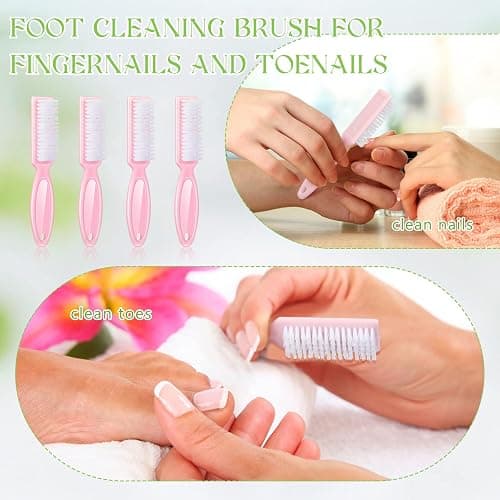 Patelai 12 Pcs Barber Clipper Brush Blade Trimmer Cleaning Brush for Fades Nail Neck Duster Manicure Salon(12,Light Pink) thumbnail 4