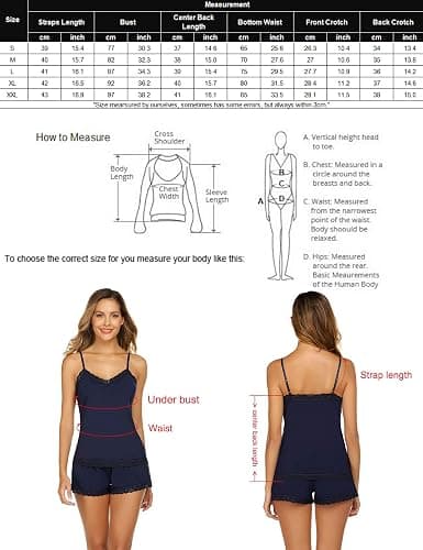 Avidlove Women Cami Pajama Set Modal Sleepwear Lace Trim Short PJ Set with Shorts thumbnail 7