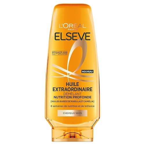 L'Oréal Paris - Balsamo Nutrizione Profonda per Capelli Secchi - Nutre & Districa - 8 Settimane di Nutrizione & Brillanza - Oli Rari di Marula & Camelia - Elseve Olio Straordinario - Image 1