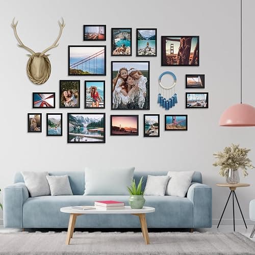 Giftgarden 3.5x5 Picture Frame Black Thin Photo Frame 3 by 5 for Wall and Tabletop Display, Single thumbnail 8