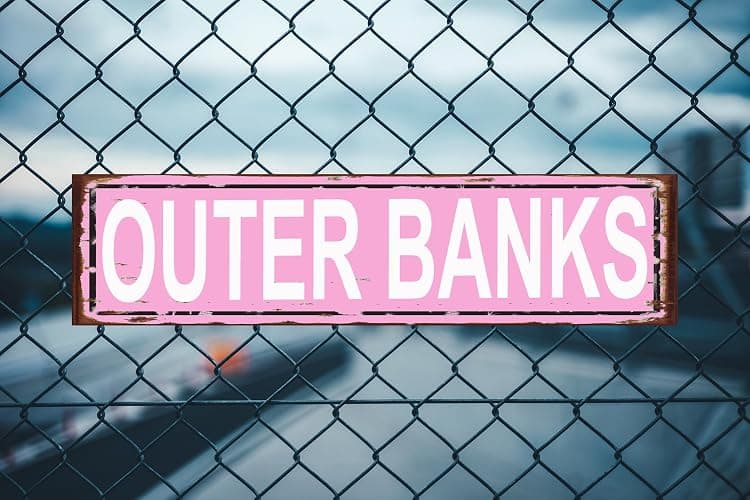 Outer Banks Sign Street Sign Retro Metal Sign for Home Bar Coffee Garden Indoor Ourdoor Decor Tin Sign Pink 16 X 4 Inch thumbnail 3