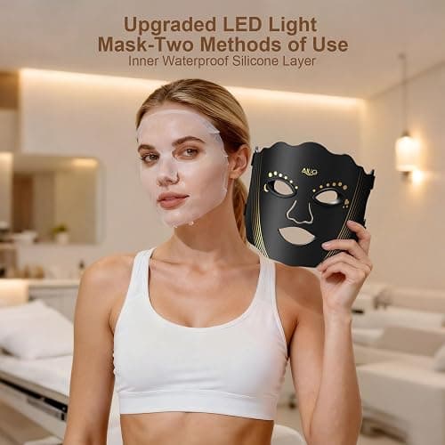 Red Light Therapy for Face, Led Face Mask Light Therapy with Rechargeable Remote, LED Face Mask Light Therapy at Home, Comfortable Red Light Therapy Mask thumbnail 6