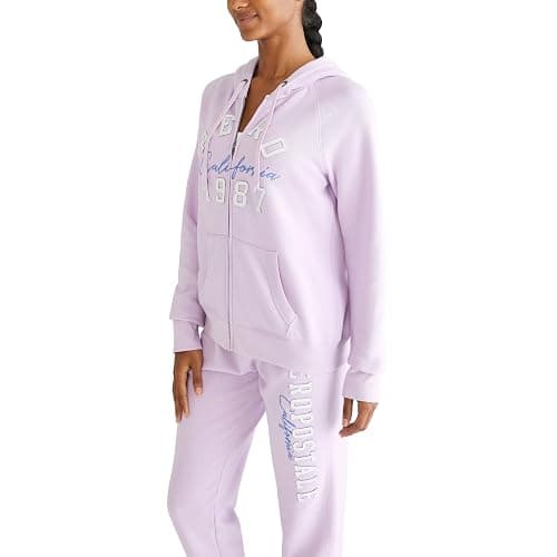 AEROPOSTALE Women's Aero Logo Full Zip Hoodie- Arches- Aero 1987 California thumbnail 3
