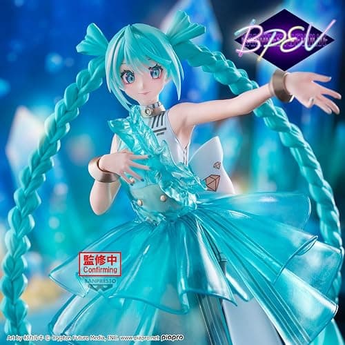 Banpresto - Vocaloid - Hatsune Miku - Clearluxe Emerald Gem Evolve Figure thumbnail 5