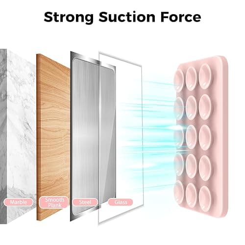 AHASTYLE Support Téléphone Ventouse Magnétique pour iPhone 17/16/15/14/13/12 Series Silicone Stand de Ventouse pour Etui de Téléphone, Support pour Téléphones Mobiles pour TikTok Videos et Selfies thumbnail 6