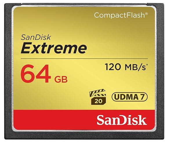 SanDisk 64GB Extreme CompactFlash Memory Card UDMA 7 Speed Up To 120MB/s - SDCFXSB-064G-G46 - Image 1