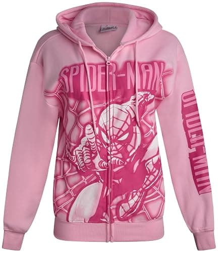 Pink Spider-Man hoodie - Image 1