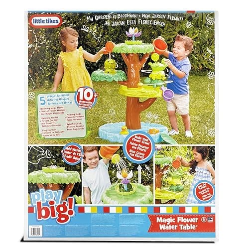 Little Tikes Magic Flower Water Table with Blooming Flower and 10+ Accessories, Multicolor, (Model: 651342M), Medium thumbnail 5