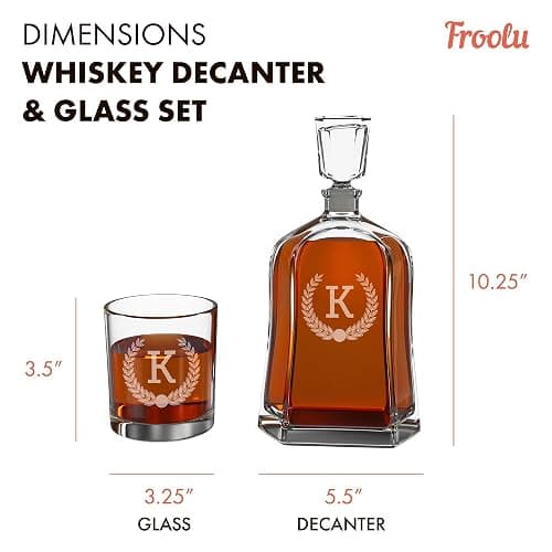 Personalized Whiskey Decanter Set, Whiskey Decanter Sets for Men, Customized Gifts for Men, Whisky Decanter Sets, Bourbon Decanter Set, Engraved Custom Scotch Glasses Liquor Lovers for Christmas thumbnail 3