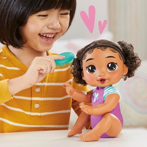 Baby Alive Crawl 'n Play Tilly Tinker Electronic Crawling Baby Doll Set, Black Hair, Kids Toys for Girls & Boys 3 Years & Up, 10.75 Inches thumbnail 7