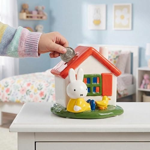 Blue Sky Clayworks Miffy House Coin Bank 6.825" L x 6.5" W x 6.625" H thumbnail 2