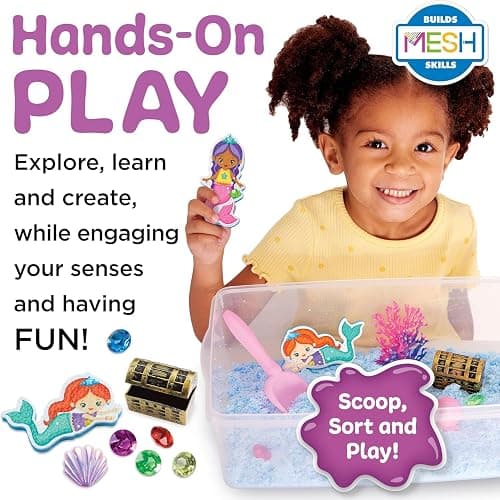 Creativity for Kids Sensory Bin: Mermaid - Mermaid Toys and Sensory Bins for Toddlers, Sensory Box and Bin Filler, Toddler Activities and Gifts for Girls (Ages 3+) thumbnail 3