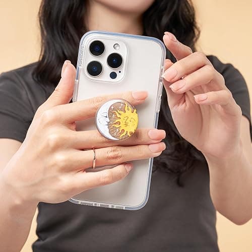PopSockets Plant-Based Phone Grip with Expanding Kickstand, Adhesive Grip, Eco-Friendly - Sun and Moon thumbnail 4