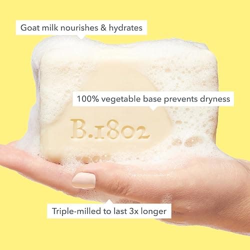 Beekman 1802 Goat Milk Soap Bar with Botanical Oils & Shea Butter - 9 oz - Gently Moisturizes, Exfoliates, and Nourishes for Soft, Healthy Skin - Cruelty-Free thumbnail 2