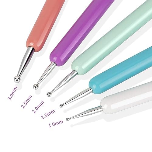5 Pcs Pattern Tracing Stylus, Ball Embossing Stylus for Transfer Paper, Tracing Tools for Drawing, Embossing Tools for Paper, Art Dotting Tools for Nail Art, Ball Tip Clay Tools Sculpting Stylus thumbnail 3