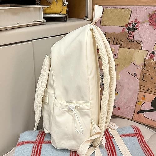 Tarvione Cutecore Backpack Cute Daypack with Wings Kawaii Sweet Coquette Fun Novelty Nylon Bag with Zipper for Women(Pink) thumbnail 5