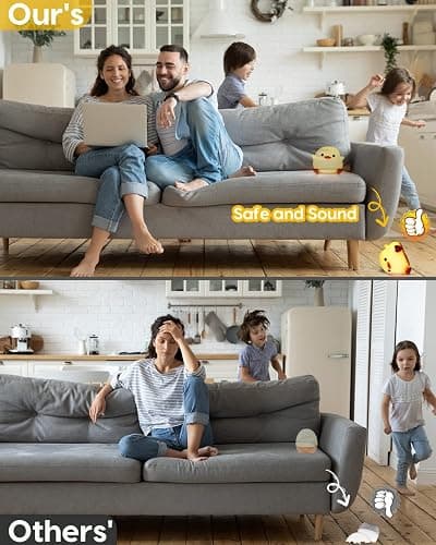 Amaredom DoDo Ente Nachtlicht, Niedliche Entenlampe, Silikon Dimmbar Kinderzimmer Nachtlicht, Wiederaufladbare LED Nachttischlampe mit 20 Minuten Timer, Baby Mädchen Frauen Schlafzimmer Wohnzimmer - Dodo Ente thumbnail 3