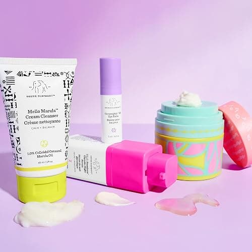 Drunk Elephant Opening Night Kit - Bora Barrier Cream (50ml/1.69 fl oz), Mello Marula Cream Cleanser (60ml/2 fl oz), TLC Framboos Glycolic Night Serum (15ml/.5 oz), Ceramighty Cream (5ml/.16 fl oz) thumbnail 3