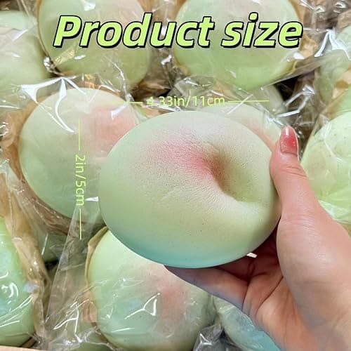 Slow Rising Squishy Toys Bread, Large Soft Food Shaped Stress Ball, Realistic Slow Rise Squeeze Toy, Super Soft Foam Fidget for Stress Relief & Desk Decor (Strawberry) thumbnail 8