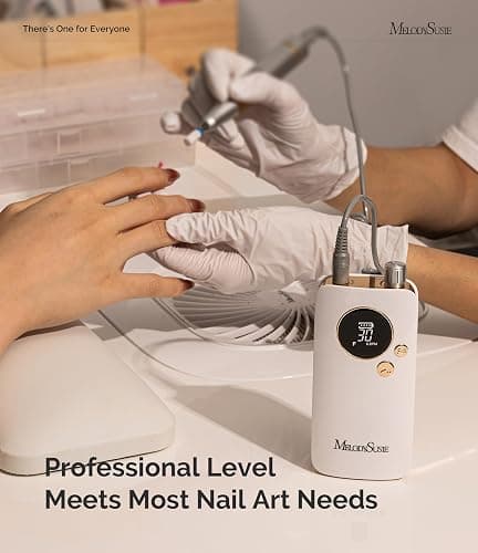 MelodySusie Entry-Level Clip-On Cordless Nail Drill, SC320F 30000RPM E-File with Pastel & Colorful Aesthetic Design for Manicure Shaping & Gel Removal, Ideal for Training, Nail Art Practice & Home Use thumbnail 5