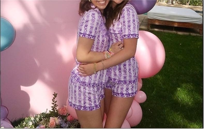 Women's Preppy Pajamas Set Button Down Beach Shorts Set Y2k Loungewear Pjs For Birthday Valentines Party Gift thumbnail 4