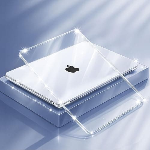 MOSISO Compatible with MacBook Air 13 inch Case 2025 2024 2023 2022 M4 A3240 M3 A3113 M2 A2681, Plastic Hard Shell&Keyboard Cover&Screen Film&Type C for MacBook Air 13.6 inch Case, Crystal Clear thumbnail 3