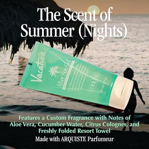 VACATION After Sun Gel & Air Freshener Bundle, Soothing Aloe Vera for Sunburn Relief, Hydrating & Cooling, Non-Sticky Aftersun Care, Alcohol Free, 6 Fl. Oz. thumbnail 3