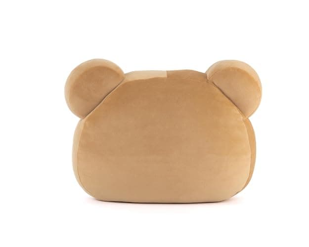 Milkmochabear Official Mocha Head Cushion Authentic Merchandise 15" inch Super Soft Plush Decorative Throw Pillow Brown Bear Character Cute Adorable Home Bedroom Office Decor Polyester Spandex thumbnail 4