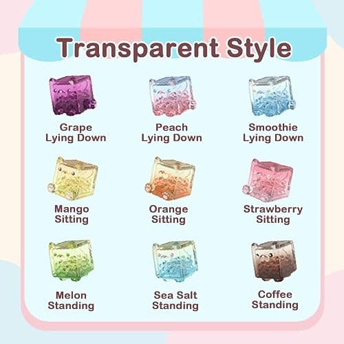 BEEMAI Square Cat Series Blind Pack (5PCs in one Bag) Random Design Cute Figures Collectible Toys Birthday Gifts thumbnail 5