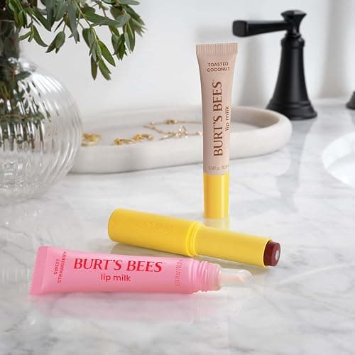 Burt’s Bees Stocking Stuffers, Lip Milk, Daily Lip Moisturizer, Toasted Coconut, Vitamin Enriched Moisturizing Lip Balm with Almond Milk and Jojoba Oil, Hydrating for Softer Lips, 1 Tube, 0.34 Fl Oz thumbnail 9