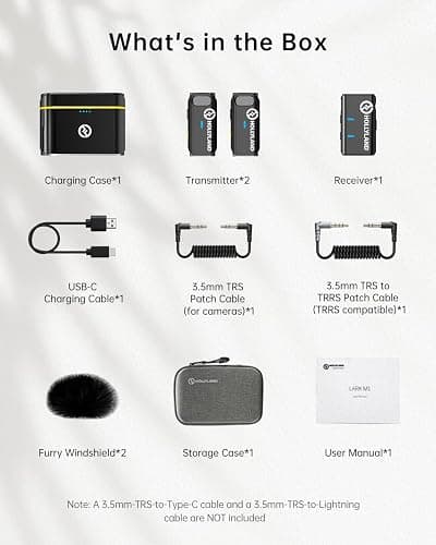 Hollyland Lark M1 Duo 2-Person Wireless Lavalier Microphone System, Black thumbnail 9