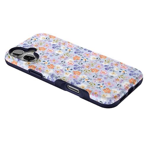 Casely iPhone 16 Plus Case | Poppy Meadows | Pastel Floral | Bold Protective Design | Compatible with MagSafe thumbnail 7