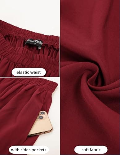 Scarlet Darkness Maxi Long Skirts for Women Summer Flowy Renaissance Skirt with Pockets thumbnail 5