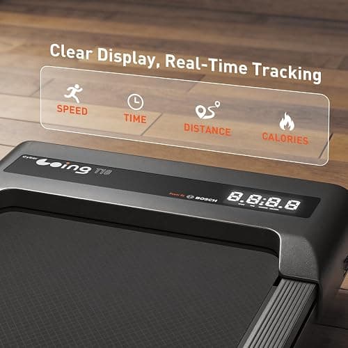 Cybergoing T10 Walking Pad Treadmill Powered By Bosch®, Under Desk | Treadmill, Fixed 7% Manual Incline, Up to 4 MPH, 2.5HP, 300lb Capacity, App + Remote, 15"x36" Belt, Treadmills for Home thumbnail 6